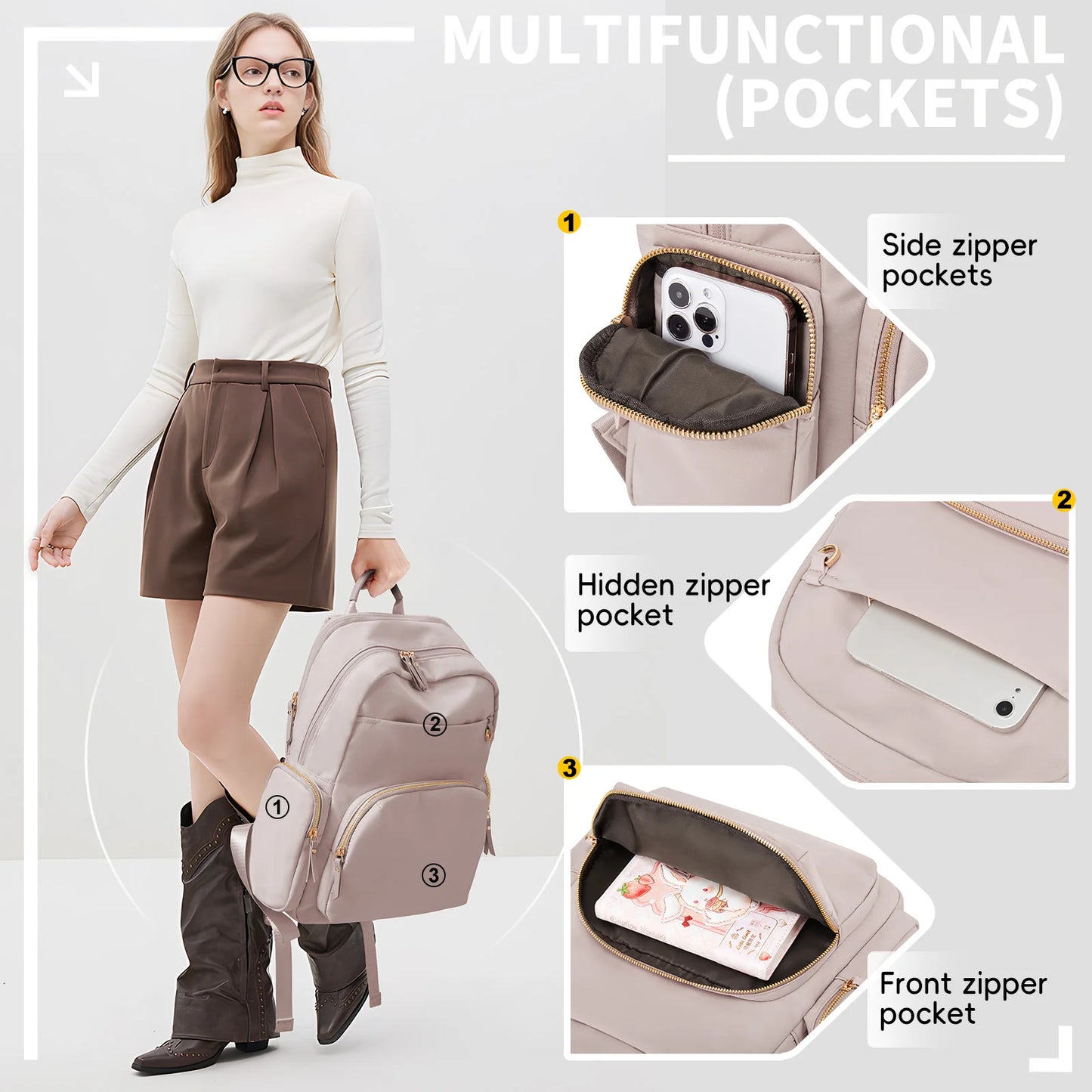 ¿Buscas una mochila elegante, funcional y resistente para acompañarte en tu día a día?