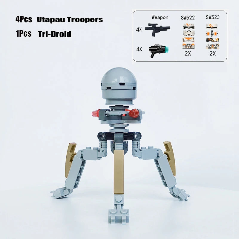 Set de bloques de construcción diseñado para los verdaderos fanáticos de Star Wars, ofreciéndote una experiencia de juego dinámica con mini figuras de acción y vehículos icónicos