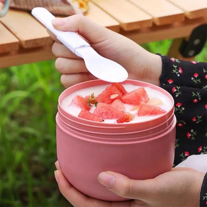 ¿Te gustaría disfrutar de tu comida caliente o fría en cualquier lugar? Este frasco térmico de acero inoxidable es la solución.