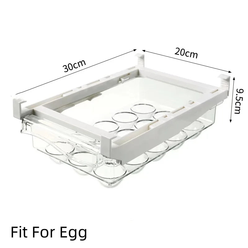 ¿Cansado del desorden en tu refrigerador? Este cajón deslizante es la solución perfecta para un mejor aprovechamiento.