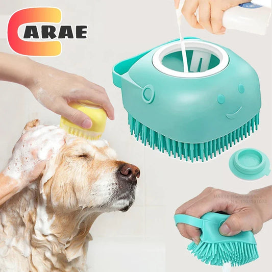 Haz del baño un Momento agradable para tu Mascota con este Cepillo de Silicona.