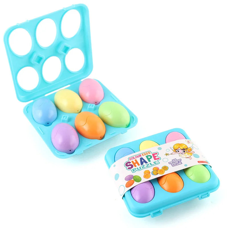 ¡Haz que tu pequeño aprenda mientras juega con nuestros Huevos a Juego para Niños Pequeños! Este juguete educativo Montessori está diseñado para estimular el desarrollo cognitivo, la coordinación y el reconocimiento de colores y formas