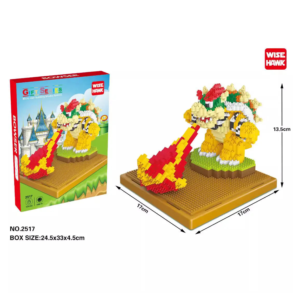 ¡Dale vida a tus momentos de construcción y diversión con los Micro Bloques de Construcción Super Mario! Este set incluye figuras icónicas de Super Mario como Princesa Peach, Bowser, Yoshi, y más, perfectas para los fanáticos de la serie