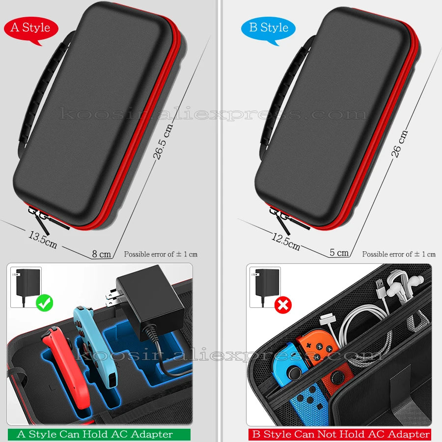¿Buscas una forma segura y práctica de transportar tu Nintendo Switch, Switch OLED o Switch Lite? ¡Nuestra Bolsa de Almacenamiento Grande es la solución perfecta! Diseñada para ofrecer máxima protección, comodidad y facilidad de transporte