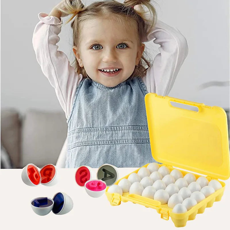 ¡Haz que tu pequeño aprenda mientras juega con nuestros Huevos a Juego para Niños Pequeños! Este juguete educativo Montessori está diseñado para estimular el desarrollo cognitivo, la coordinación y el reconocimiento de colores y formas