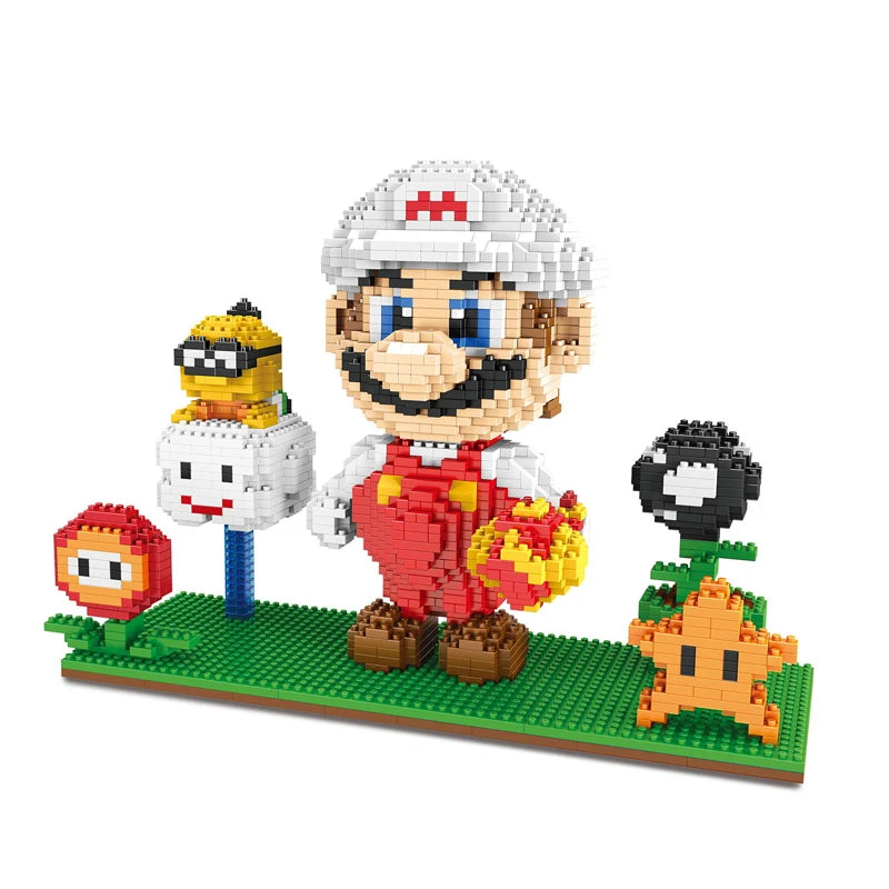 ¡Sumérgete en el mundo de Super Mario y Anime con estas increíbles figuras coleccionables de bloques de construcción!