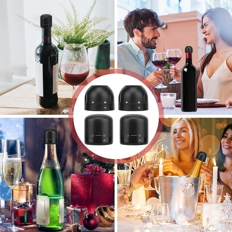 ¿Te sobra vino y no quieres que pierda su sabor? Set de 2 Tapones al Vacío.