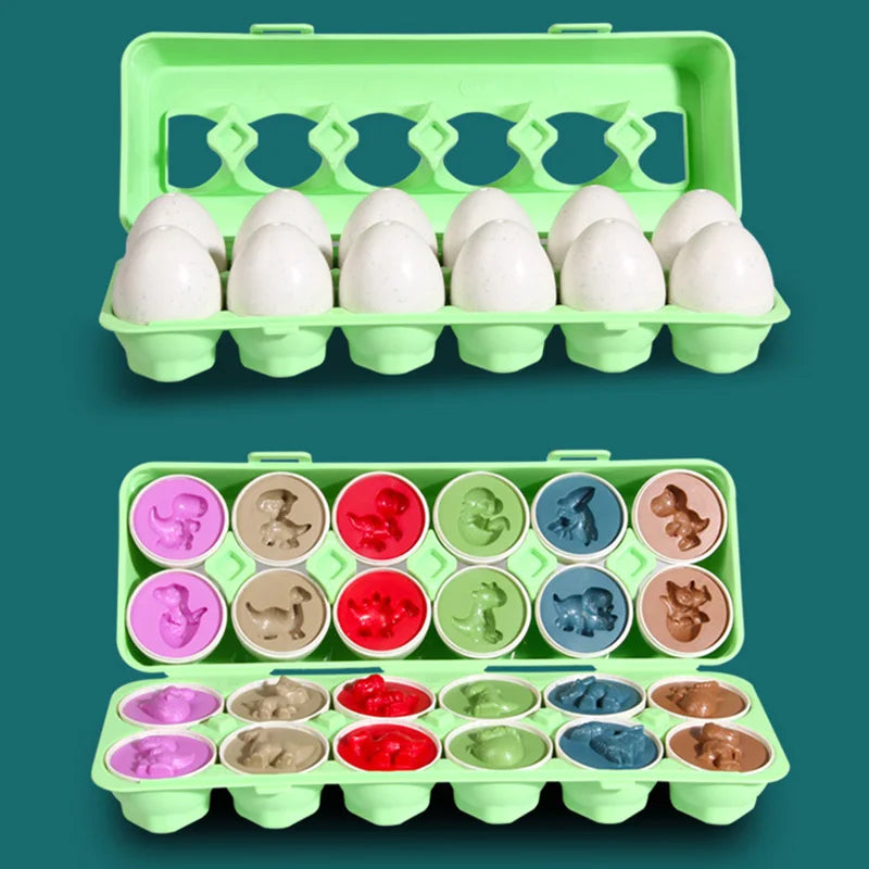 ¡Haz que tu pequeño aprenda mientras juega con nuestros Huevos a Juego para Niños Pequeños! Este juguete educativo Montessori está diseñado para estimular el desarrollo cognitivo, la coordinación y el reconocimiento de colores y formas