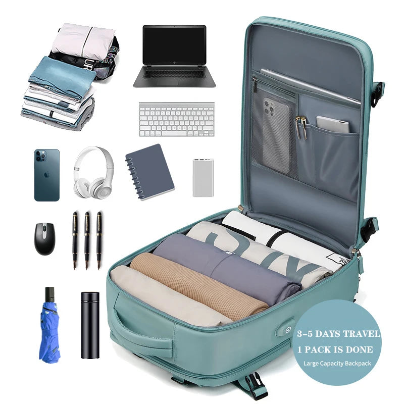 ¿Buscas una mochila que combine estilo, funcionalidad y comodidad? La Mochila de Viaje Buylor para Mujer es la opción perfecta para ti. Con un diseño moderno y práctico, esta mochila es ideal tanto para tus aventuras diarias como para viajes cortos