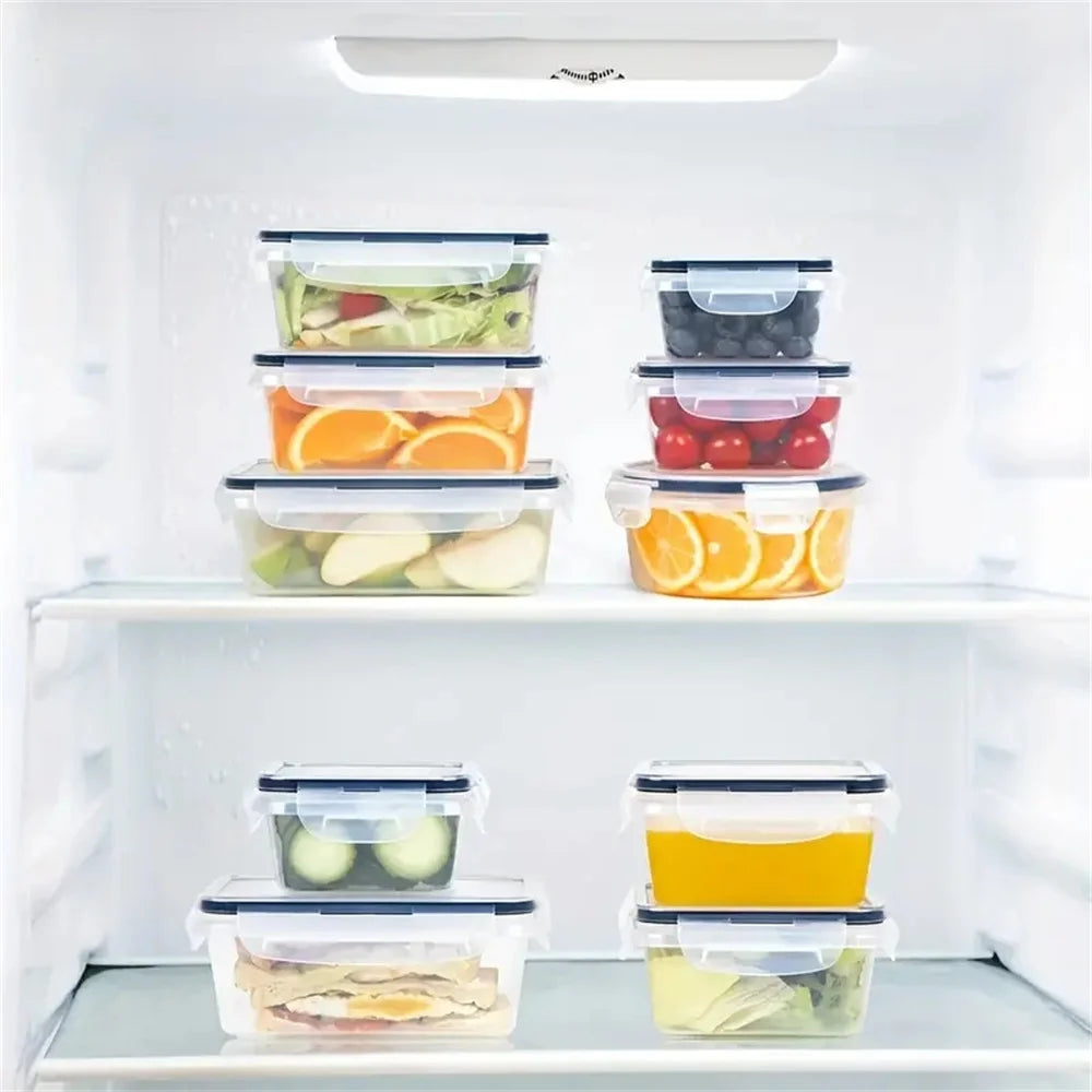 Organiza tu cocina de manera eficiente y segura con este set de 12 contenedores de alta calidad de la marca FDFD. Diseñados para conservar la frescura de tus alimentos  sin BPA