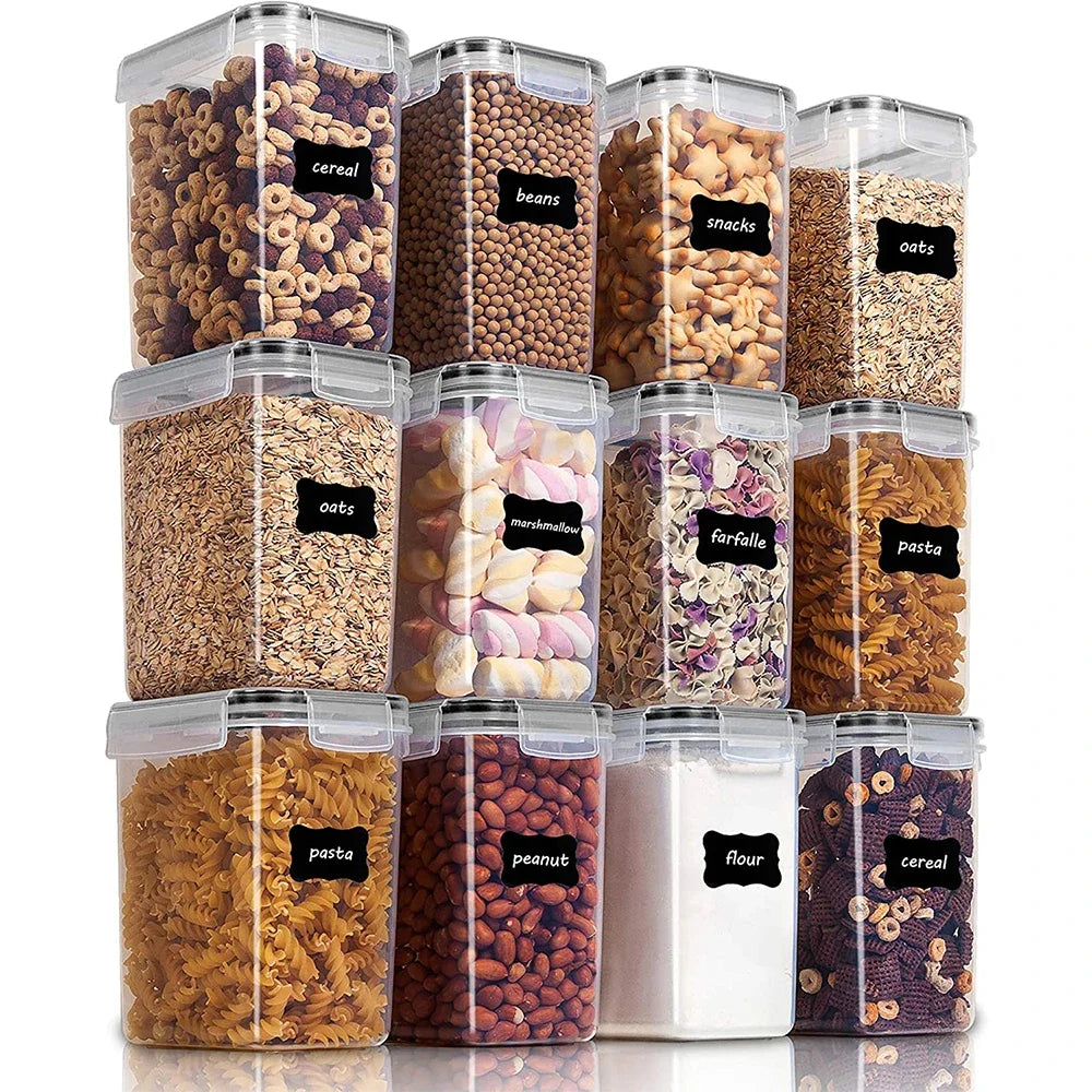 ¿Cansado de ver tu despensa desordenada y de no encontrar fácilmente los cereales o ingredientes que necesitas? Los Contenedores de Almacenamiento de Alimentos para Cocina de 1.6L son la solución perfecta para mantener tu despensa organizada sin BPA