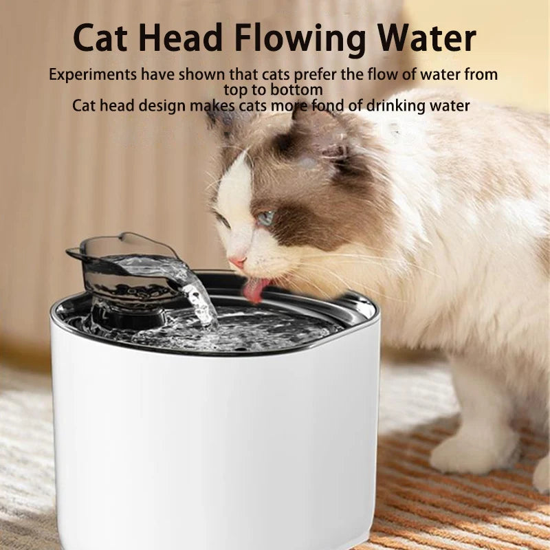 ¿Quieres que tu gato esté siempre hidratado  y saludable? Fuente de agua automática para Gatos