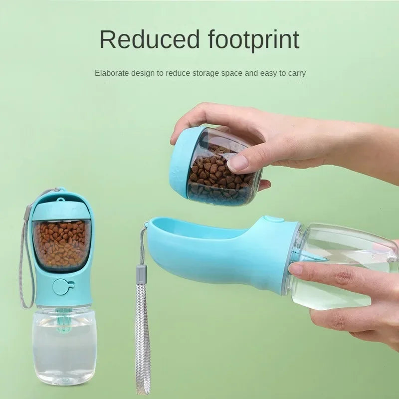 ¿Tienes una mascota y te encanta viajar o salir de paseo? ¡Esta botella portátil para perros y gatos es la solución perfecta para mantener a tu compañero peludo hidratado y bien alimentado dondequiera que vayas!