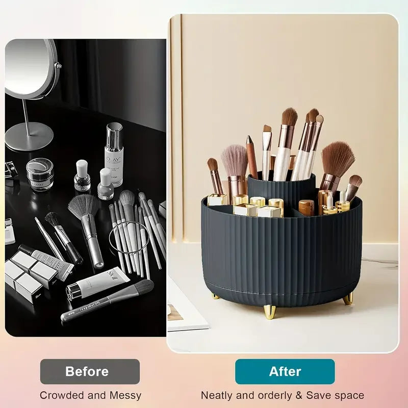 Orden, Estilo y Acceso Rápido a tu Maquillaje con este organizador Giratorio.