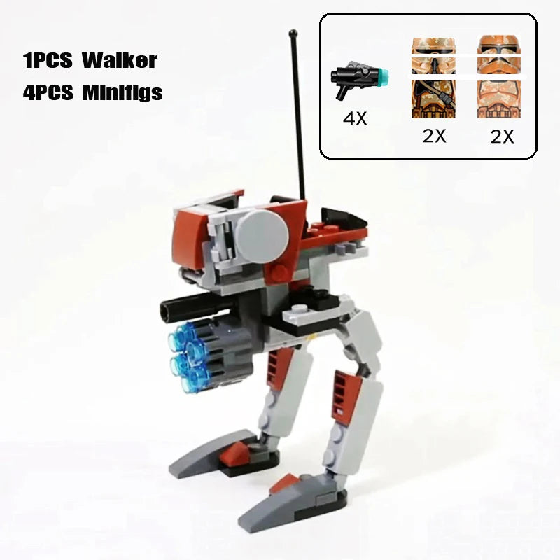 Set de bloques de construcción diseñado para los verdaderos fanáticos de Star Wars, ofreciéndote una experiencia de juego dinámica con mini figuras de acción y vehículos icónicos