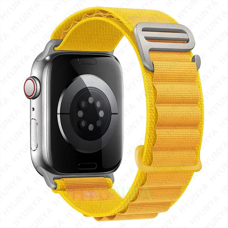 Comodidad, resistencia y estilo para tu Apple Watch con la correa Alpine deportiva.