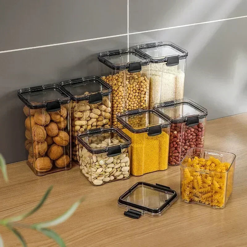 Organiza tu despensa como un chef con este set de contenedores herméticos para cocina. Paquete de 7 contenedores