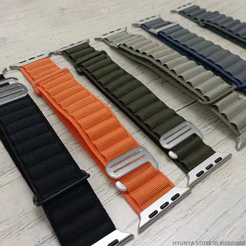 Comodidad, resistencia y estilo para tu Apple Watch con la correa Alpine deportiva.