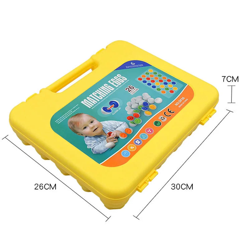 ¡Haz que tu pequeño aprenda mientras juega con nuestros Huevos a Juego para Niños Pequeños! Este juguete educativo Montessori está diseñado para estimular el desarrollo cognitivo, la coordinación y el reconocimiento de colores y formas