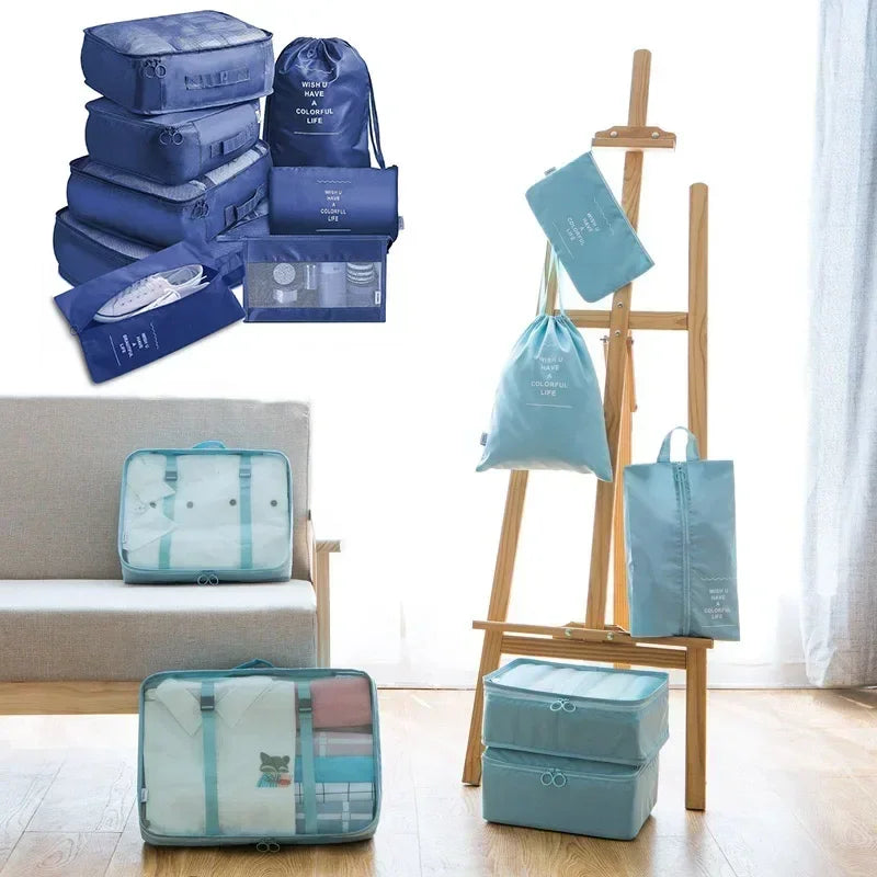 ¿Estás buscando una manera eficiente de organizar tu maleta y mantener todo en su lugar durante tus viajes? Este Juego de 7 Piezas de Organizadores de Viaje es la solución ideal para ti. Diseñado para ayudarte a empacar de manera ordenada y sin estrés