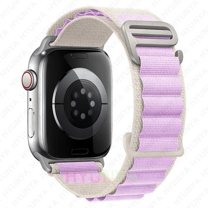 Comodidad, resistencia y estilo para tu Apple Watch con la correa Alpine deportiva.