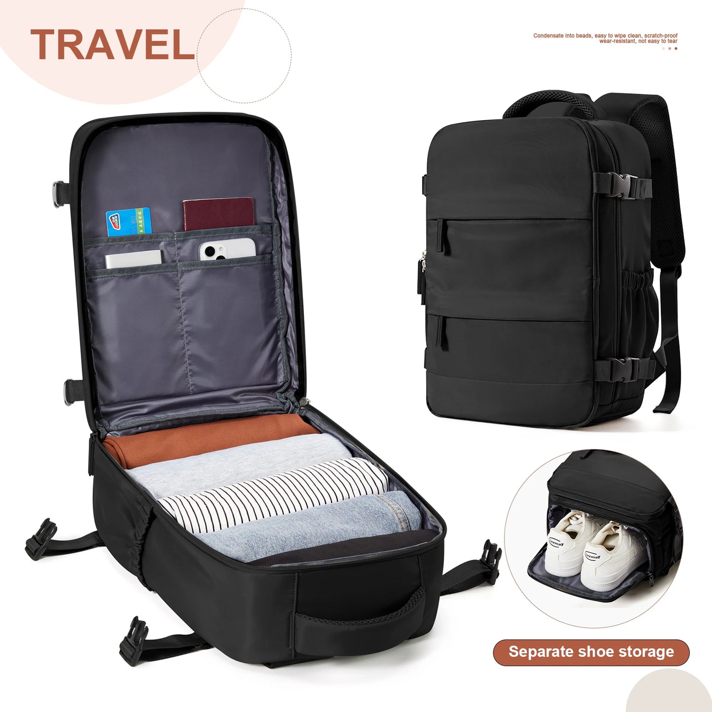 ¿Buscabas una mochila ideal para equipaje de mano? 40x20x25 son las medidas de esta mochila!
