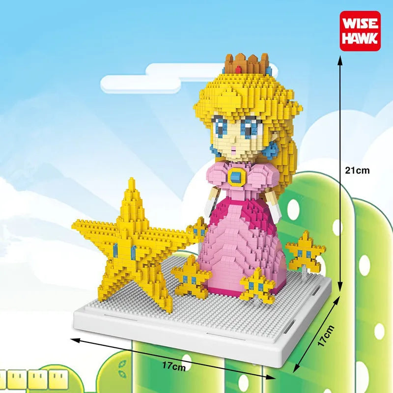 ¡Dale vida a tus momentos de construcción y diversión con los Micro Bloques de Construcción Super Mario! Este set incluye figuras icónicas de Super Mario como Princesa Peach, Bowser, Yoshi, y más, perfectas para los fanáticos de la serie
