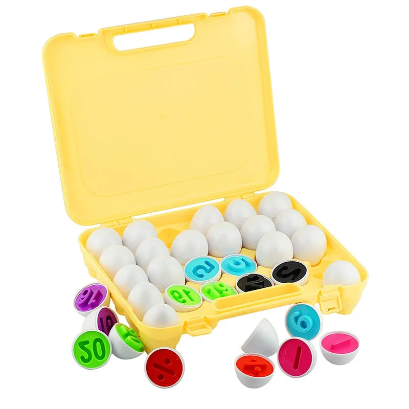 ¡Haz que tu pequeño aprenda mientras juega con nuestros Huevos a Juego para Niños Pequeños! Este juguete educativo Montessori está diseñado para estimular el desarrollo cognitivo, la coordinación y el reconocimiento de colores y formas