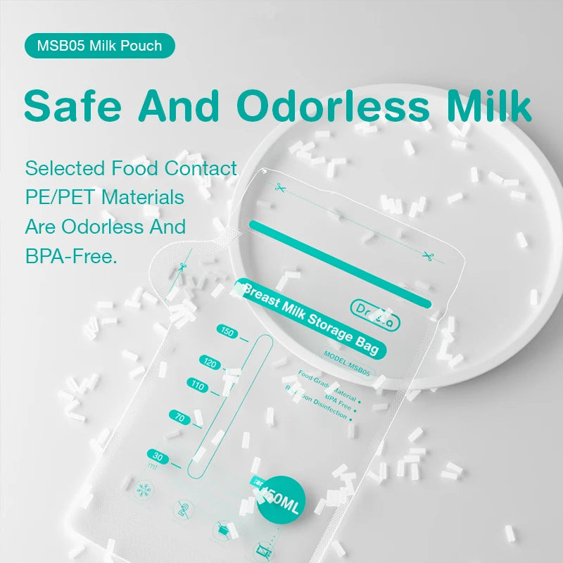 Conserva la leche materna de forma segura y sin complicaciones! Prácticas y libres de BPA (150 ml)