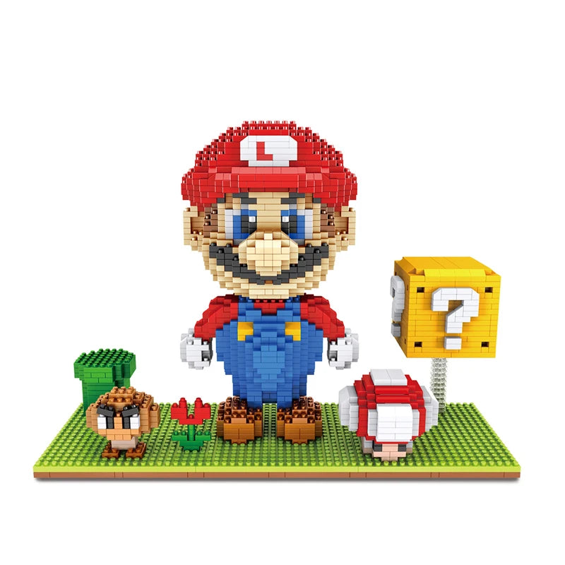 ¡Sumérgete en el mundo de Super Mario y Anime con estas increíbles figuras coleccionables de bloques de construcción!