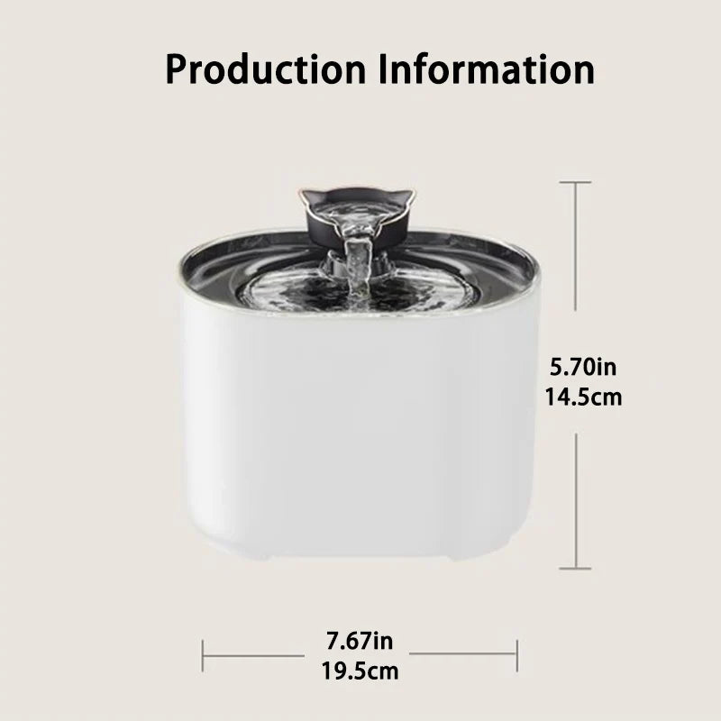 ¿Quieres que tu gato esté siempre hidratado  y saludable? Fuente de agua automática para Gatos