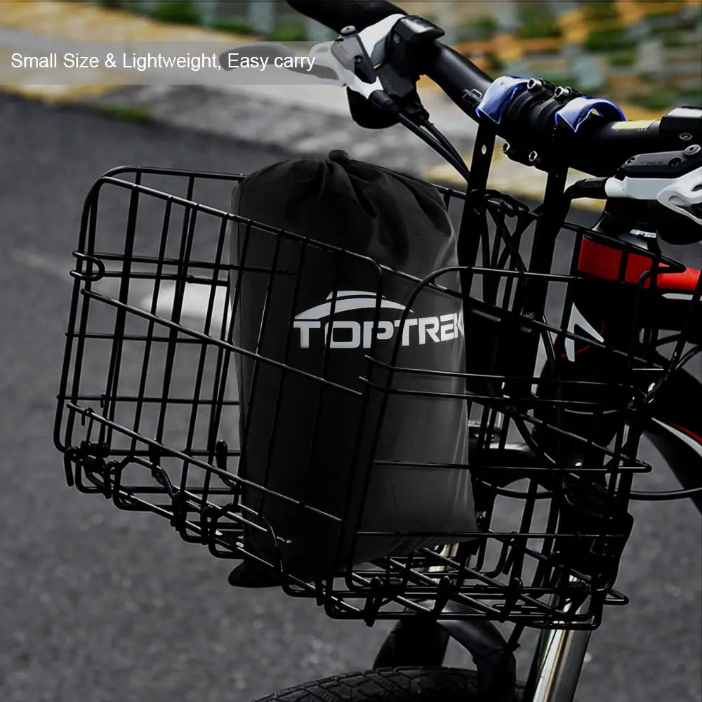 ¿Te preocupa el clima o el polvo que puede dañar tu bicicleta? La funda protectora Toptrek es la solución perfecta para mantener tu bicicleta en perfecto estado sin importar las condiciones. Con esta cubierta impermeable de alta calidad