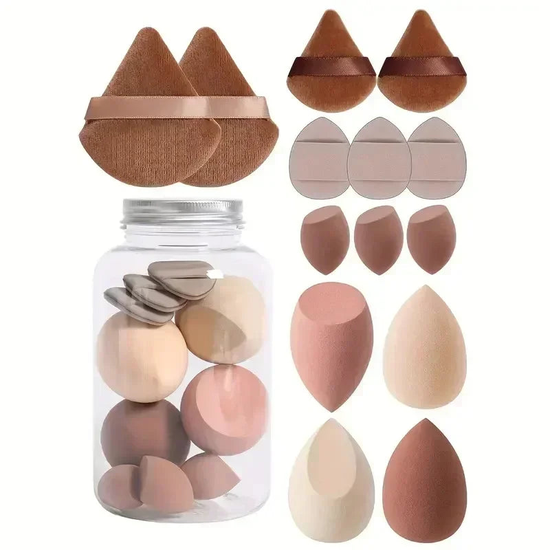 Luce un maquillaje impecable con estas esponjas de maquillaje, ideales para aplicar y mezclar productos como base, contorno, corrector y polvo. Con un diseño supersuave y una textura que se adapta perfectamente a tu piel(tenemos en diferentes colores)