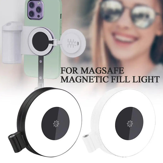 Ilumina tu mejor ángulo con esta mini luz LED magnética para selfies!